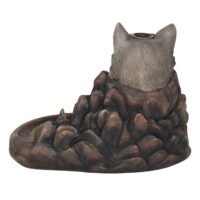 Grey Wolf Cliff Backflow Incense Burner - Image 3