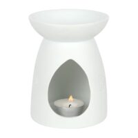 White Ceramic Seven Chakra Oil Burner - Image 4