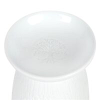 White Ceramic Tree of Life Oil Burner - Image 4