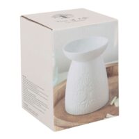 White Ceramic Tree of Life Oil Burner - Image 5