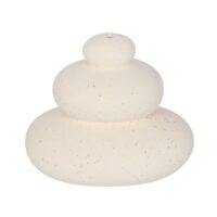 Cream Speckle Balancing Stones Incense Stick Holder - Image 3