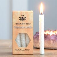 Set of 6 White Beeswax Spell Candles - Image 5
