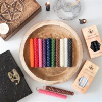 Set of 6 White Beeswax Spell Candles - Image 6