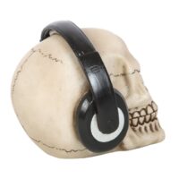Skull Ornament with Headphones - Image 3