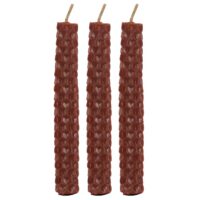 Set of 6 Brown Beeswax Spell Candles - Image 4