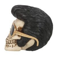 Rockstar Skull Ornament with Sunglasses - Image 3
