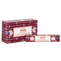 Set of 12 Packets of Opium Incense Sticks by Satya