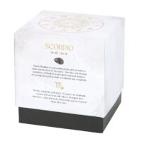 Scorpio Black Oudh Gemstone Zodiac Candle - Image 4