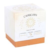 Capricorn Sandalwood & Jasmine Gemstone Zodiac Candle - Image 3