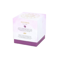 Aquarius Bergamot & Mandarin Gemstone Zodiac Candle - Image 2