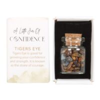Jar of Confidence Tiger's Eye Crystal in a Matchbox - Image 2