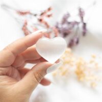 Small Selenite Crystal Heart - Image 3