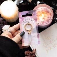 Clear Quartz Semi Precious Crystal Keyring - Image 4