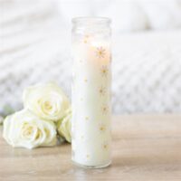 White Daisy Tube Candle - Image 4