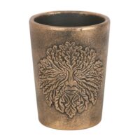 Green Man Bronze Terracotta Plant Pot by Lisa Parker - Image 2