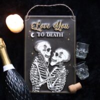 Love You To Death Hanging Metal Sign - Image 4