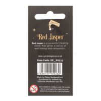 Red Jasper Crystal Mushroom Keyring - Image 2