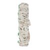 6in Ritual Wand Smudge Stick with White Sage, Abalone and Quartz - Image 3