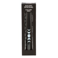 Set of 3 Black Magic Mystical Taper Candles - Image 2