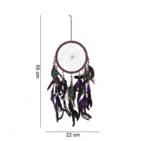 Purple Peacock Feather Dreamcatcher - Image 2