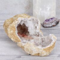 Large White Quartz Geode - Image 3