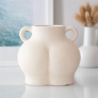 Cream Speckle Bum Plant Pot - Image 5
