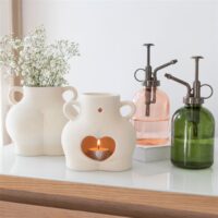 Cream Speckle Bum Plant Pot - Image 6