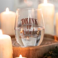 Drink Up Witches Stemless Glass - Image 2