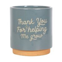 Blue Thank You For Helping Me Grow Plant Pot - Image 2