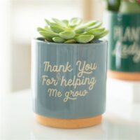 Blue Thank You For Helping Me Grow Plant Pot - Image 4