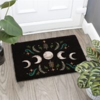 Black Dark Forest Moon Phase Doormat - Image 4