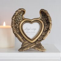 Antique Gold Angel Wing Photo Frame - Image 3