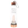 Rose Quartz Create My Own Reality Glass Water Bottle - Image 4