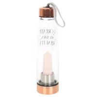 Rose Quartz Create My Own Reality Glass Water Bottle - Image 4