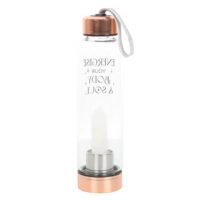 Clear Quartz Body and Soul Glass Water Bottle - Image 4