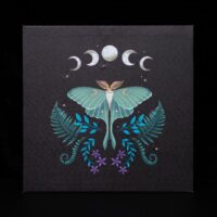 Luna Moth Light Up Canvas Plaque - Image 2