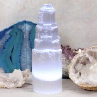 LED Selenite Mountain Lamp - Image 4