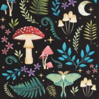 Dark Forest Print Polycotton Tote Bag - Image 2
