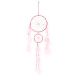 Light Pink Double Dreamcatcher with Tassels