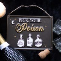 Pick Your Poison Hanging Metal Sign - Image 4